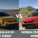 2026 kia k4 gt line turbo vs. honda civic sport hybrid